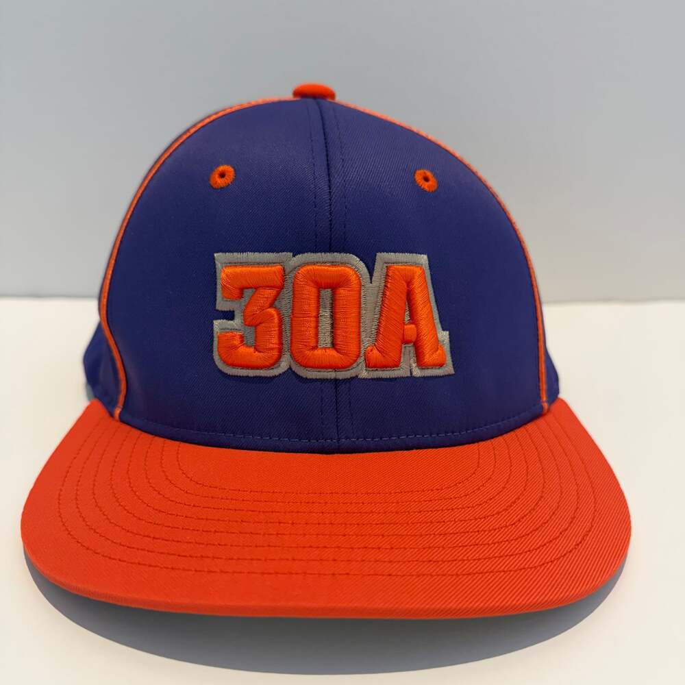 30A Purple & Orange Baseball Hat D-Series Size 7 3/8- 8 or L-XL